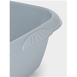 Таз хозяйственный квадратный Etna, 12 л, 40×38×15 см, пластик, серый