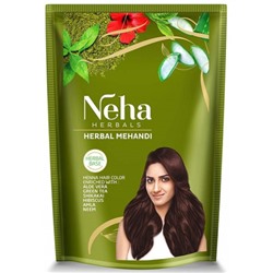 Neha Herbals Hair Mehandi 500g /Краска для Волос Темно-Каштановый 500г 500г.