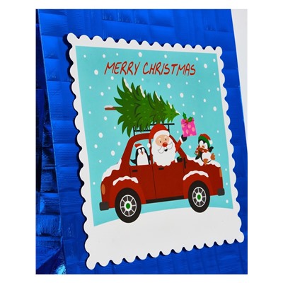 Набор подарочных пакетов 2 шт., металлизированные «Новый год», 25×30.5×12.5 см