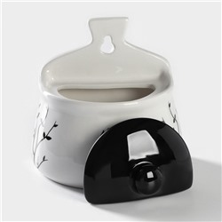 Солонка Доляна «Весенний вечер», 600 мл, 14×10×14 см, доломит, белая