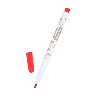 Фломастеры 24 цвета «Мышка», в пластиковом пенале с ручкой, вентилируемый колпачок