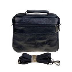 Сумка мужская из натуральной кожи, цвет черный