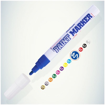 Маркер-Краска (Paint) 4мм 15 мл синяя PM-02 MunHwa