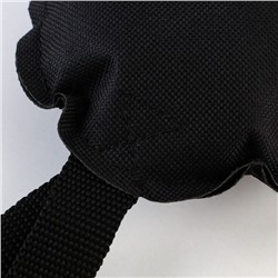 Игрушка-кусалка круглая с 1 ручкой, чёрная, 10×22 см