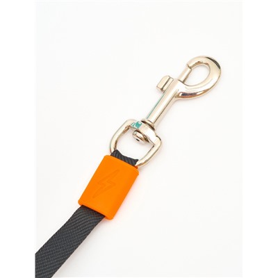 Рулетка - поводок для собак, лента 3 метра, оранж/голубая