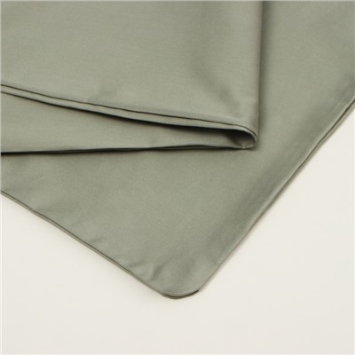 Пододеяльник 2-спальный SL Home «Олива», 180×220 см, оливковый, сатин
