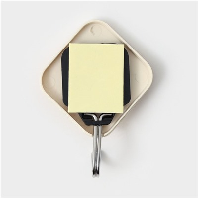 Крючки самоклеящиеся Доляна «Ромб», 3 шт., светлое дерево