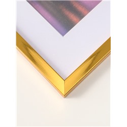 Фоторамка для фото 30×40 см, с паспарту 21×30 см, Lumo, золото