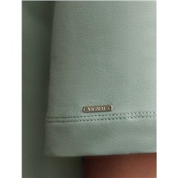 Футболка из тонкого эластичного футера со шнуром внизу