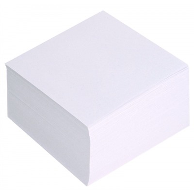 Бумага для заметок 9х9х5 см белая непроклеенная NPNW-995 inФОРМАТ