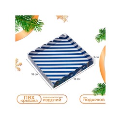 Коробка для печенья «Новогодняя почта», 18×18×3 см