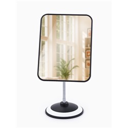 УЦЕНКА Зеркало настольное 14.5×19.5/15×30 см, белое, чёрное