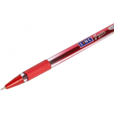Ручка шариковая LINC "Glycer" красная 0.7мм 1300RF LINC
