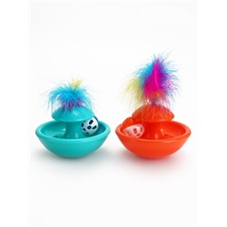 Игрушка-неваляшка с пером 12.3×6 см, Микс цветов