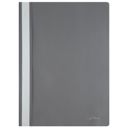 Скоросшиватель А4 пластиковый  серый 0,18мм 4018 inФОРМАТ