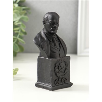 Бюст «Ленин В.И», фигурка гипс, 12×6×4.5 см, графит