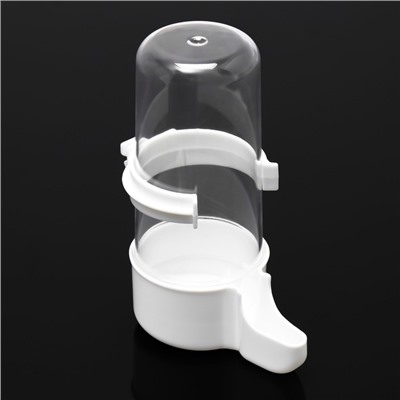 Поилка для птиц 6×13.5 см, 240 мл, белая