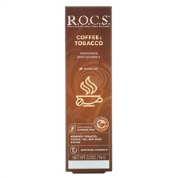 R.O.C.S., зубная паста для удаления следов кофе и табака, 94 г (3,3 унции)