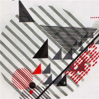 Штора для ванной Доляна «Малевич», 180×180 см, EVA