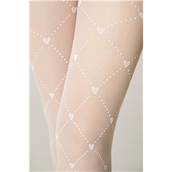 CONTE Колготки с геометрическим рисунком в сердечки ALICE CONTE ELEGANT, 1234311