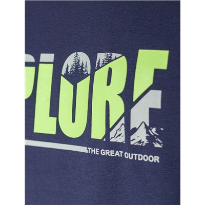 Свободная футболка  с авторским принтом