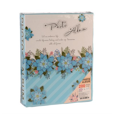 Фотоальбом 200 фото 10х15 Цветы / 9387 /уп 36/