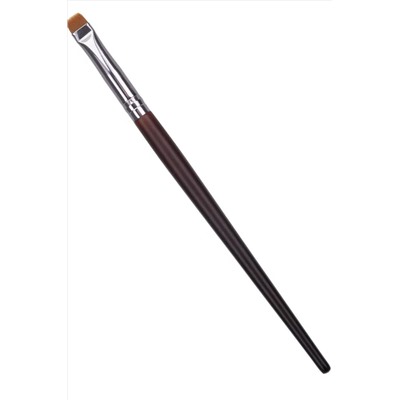 Kristaller Кисть для макияжа глаз и бровей, прямая, дерево, нейлон, коричневый, 16 см KRISTALLER, 1178983