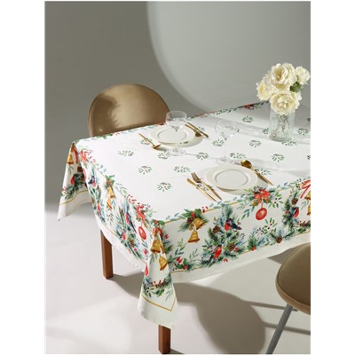 УЦЕНКА Скатерть Этель "Сhristmas bells" скатерть 150х220 +/-3см с ГМВО, 100%хл, саржа 190гр/м2 73190