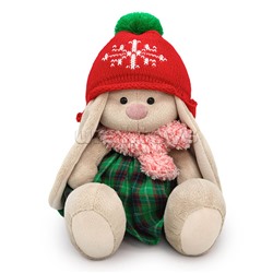 Зайка Ми в шапке со снежинкой (большой)