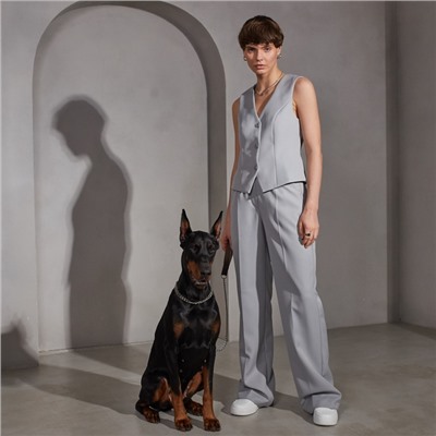 Брюки женские MIST: Classic Collection, размер 42, светло-серые