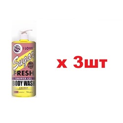 Magrav 136/3 Гель для душа Sugar fresh Чистый лайм 600мл	3шт