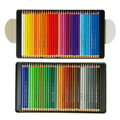 Карандаши цветные художественные 72 цвета, Koh-I-Noor PolyColor 3827, мягкие, в металлическом пенале