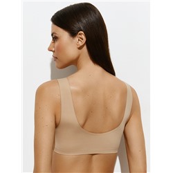 Omsa Топ 2. OmD 1142B Invisible Майка "Топ" женская (кроп-топ на широких бретелях с вкладышами), PA