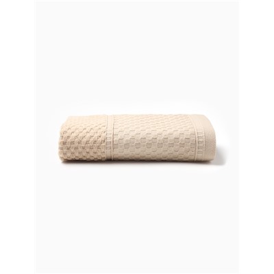 Полотенце махровое LoveLife «Ордос» 70×130 см, бежевое, 100% хлопок, 430 г/м²