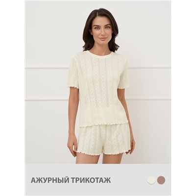 Omsa Пижама OmD 0260D POINTELLE Пижама жен. (Футболка+Шорты с гульфиком), СО