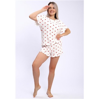 940 Пижама LOVE (Сердца красные)