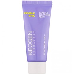 Neogen Витаминная гель-пенка для умывания 20мл Double Vita Capsule Cleansing Foam