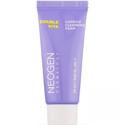 Neogen Витаминная гель-пенка для умывания 20мл Double Vita Capsule Cleansing Foam