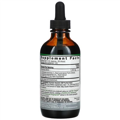 Nature's Answer, Echinacea Root, Fluid Extract, Alcohol-Free, 1,000 mg, 4 fl oz (120 ml)