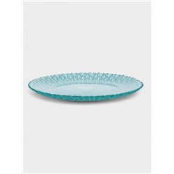 Тарелка «РЕТРО БРИЗ», d=21 см, стекло, голубая