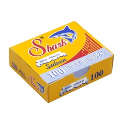 Лезвия для бритья односторонние для шаветок Lord SH.100 Super Stainless Saloon Shark 100шт. в картонном блоке