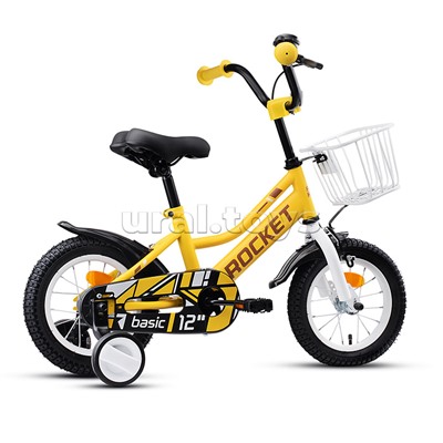 Велосипед 12" Rocket Basic, цвет желтый