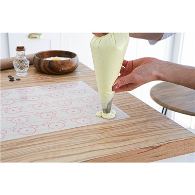 Силиконовый коврик армированный «Макарон.Ушки», 42×29.5 см