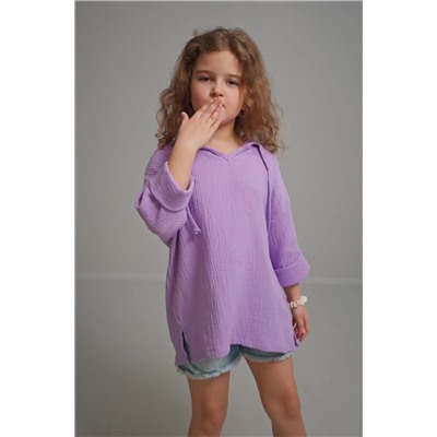 Детская хлопковая пляжная туника из муслина Happyfox