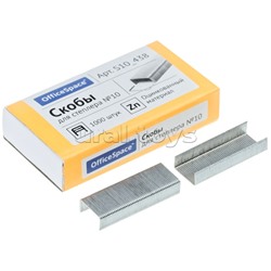 Скобы для степлера №24/6, оцинкованные, 1000шт., до 30л.