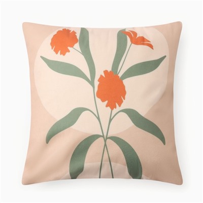 Чехол на подушку 3 шт. «Этель» Hola, 40×40 см, велюр