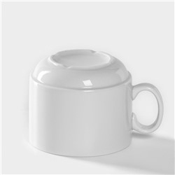 Чашка Добрушский завод «Бельё», 220 мл, фарфор, белая