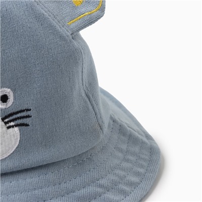 Панама детская MINAKU «Тигра», размер 50, голубая