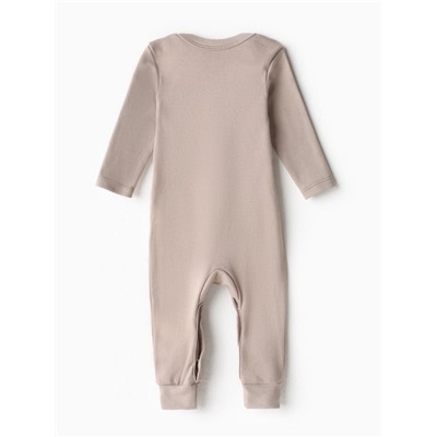 Комбинезон детский «Крошка Я» Baby Bear, рост 62-68, бежевый