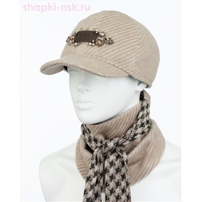 Дана стразы Комплект (бейсболка+бактус) (57-59)